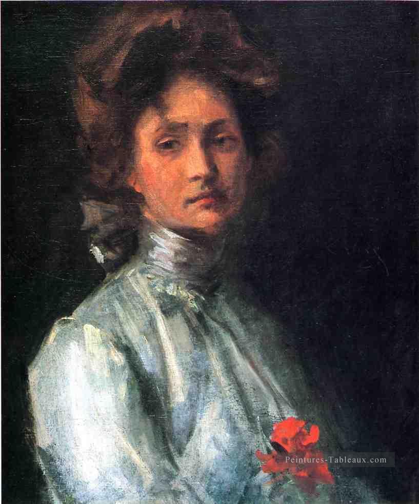 Portrait d’une jeune femme William Merritt Chase Peintures à l'huile